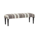 Cefena Grey And White Bench