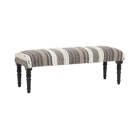 Cefena Grey And White Bench
