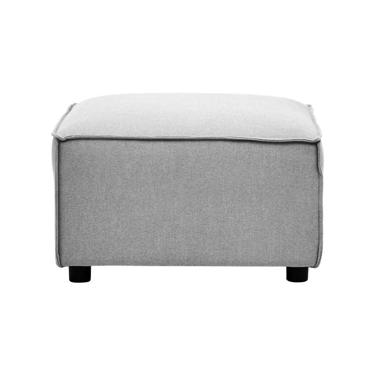 Toulouse Grey Fabric Sofa Ottoman