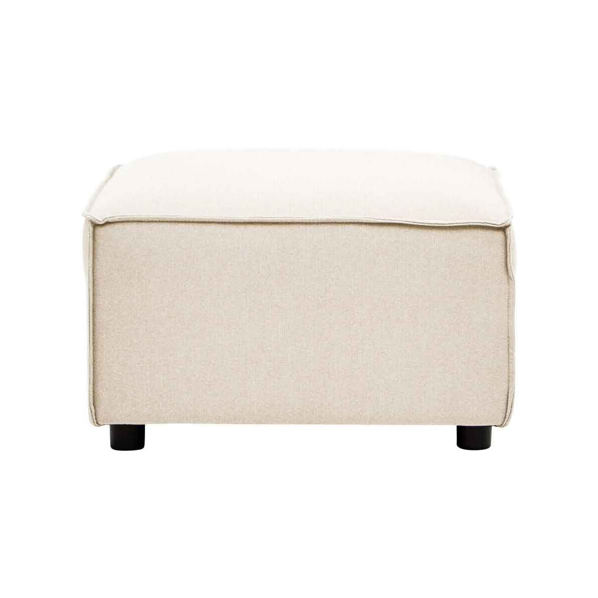 Toulouse Cream Fabric Sofa Ottoman