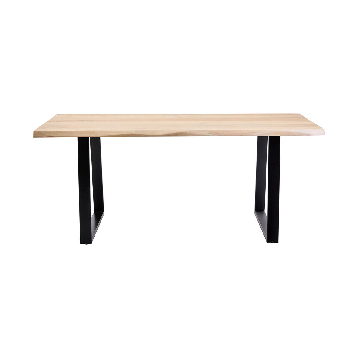Persolo Mango Wood Live Edge Black Iron Frame Dining Table