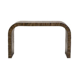 Bambusa Bamboo Inlay Curved Console Table