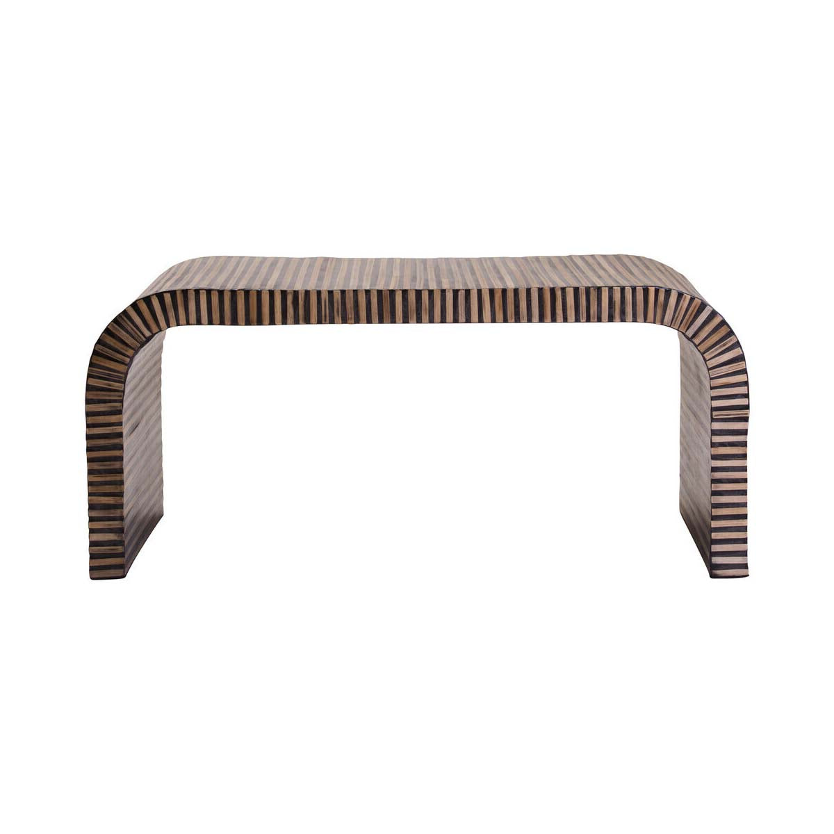 Bambusa Bamboo Inlay Curved Coffee Table