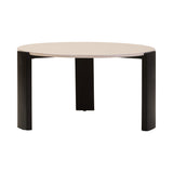 Palermo Round Cream Marble Top Large Coffee Table