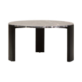 Palermo Round Black Marble Top Large Coffee Table