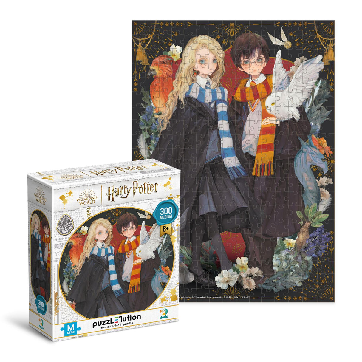 Dodo Puzzlution Harry Potter & Luna Lovegood 300-Piece Jigsaw Puzzle