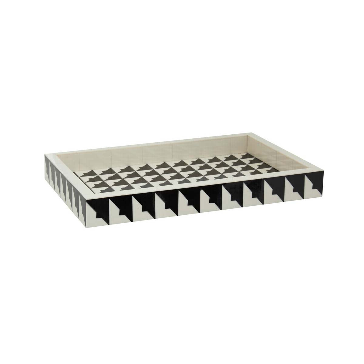 Davino Black And White Tray