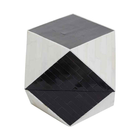 Donato Black and White Large Trinket Box