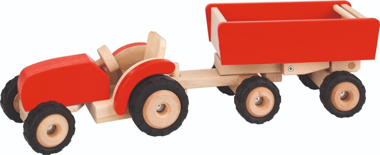 Tractor With Trailer (Red)