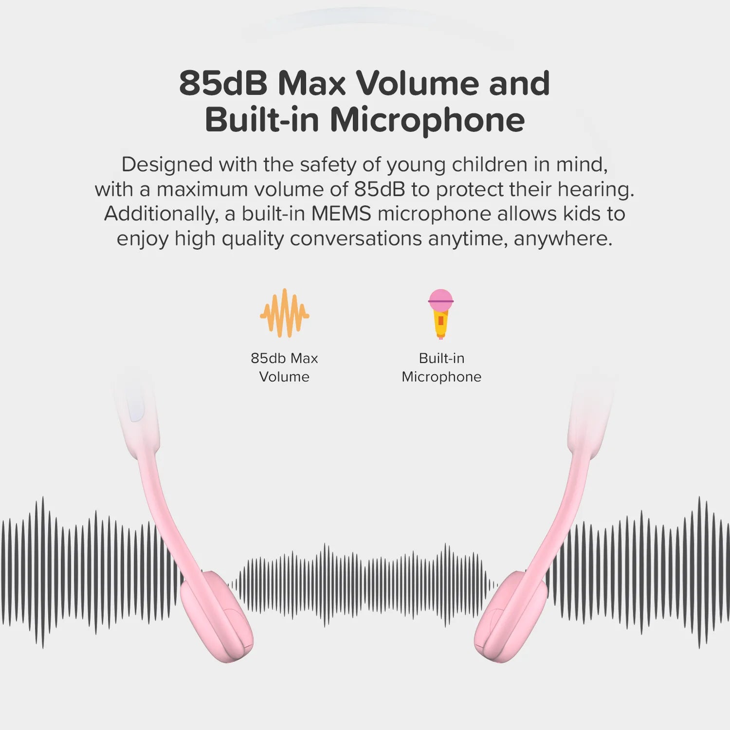 myFirst Headphones AirWaves Pink