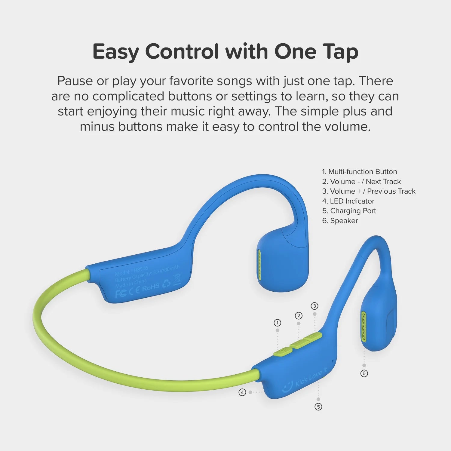 myFirst Headphones AirWaves Blue