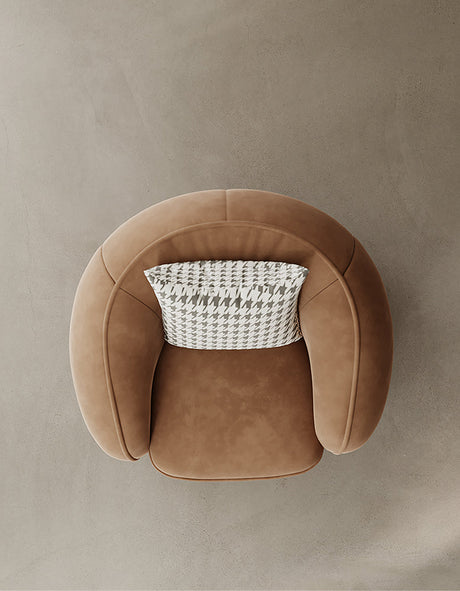 Abreu Swivel Accent Chair, Round Armchair