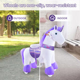 Ride-on Plush Unicorn Age 4-8 Purple（UK&EU in Stock）