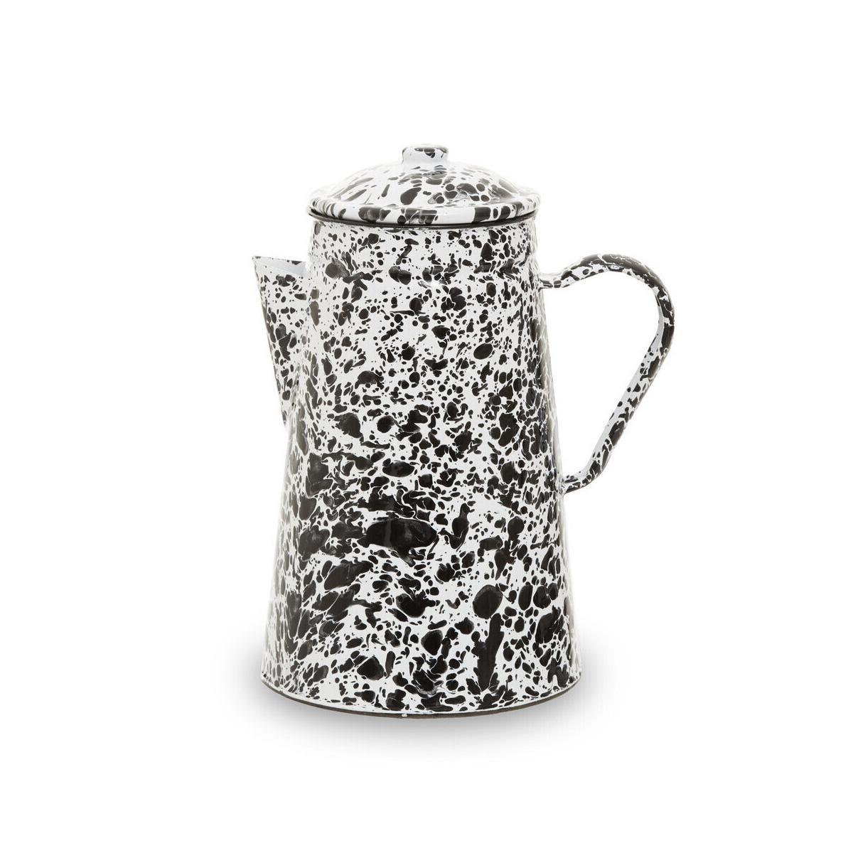 Hygge Black And White Patterned Teapot