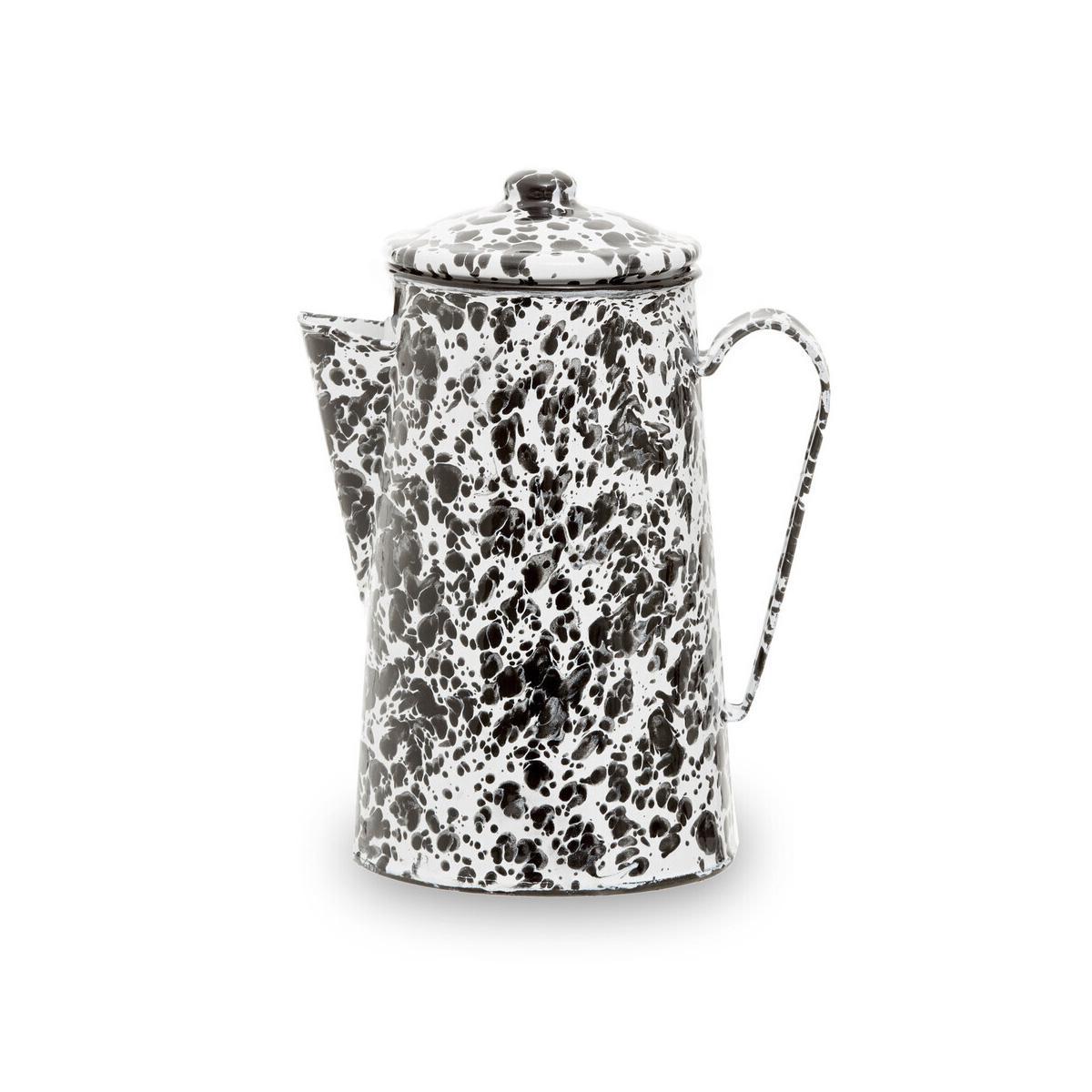 Hygge Black And White Patterned Coffee Pot