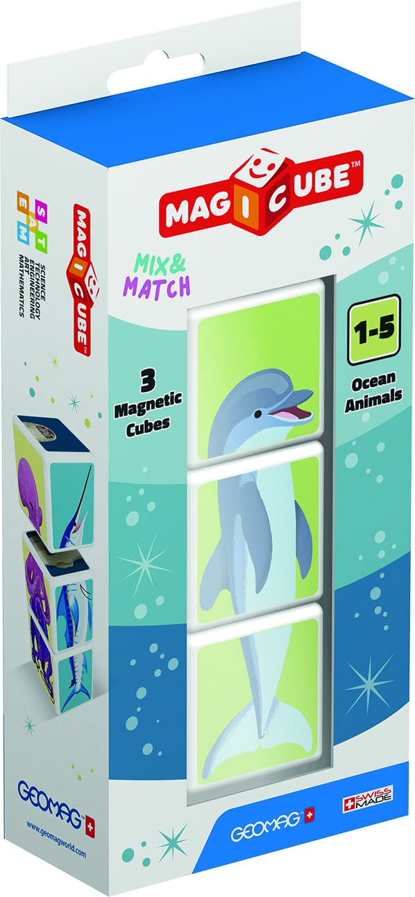 Geomag Magicube Ocean Animals 3 Cubes