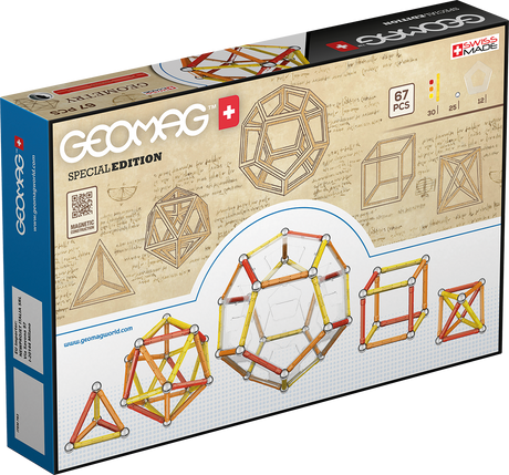 Geomag Special Edition Leonardo Da Vinci Geometry 67 Pieces