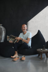 Knitted Bean Bag | CHARCOAL