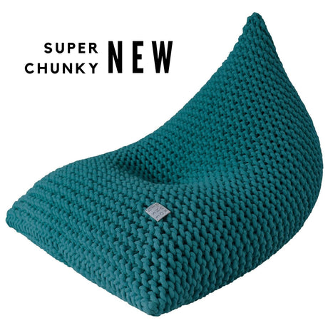 Chunky Knitted Bean Bag | OCEAN