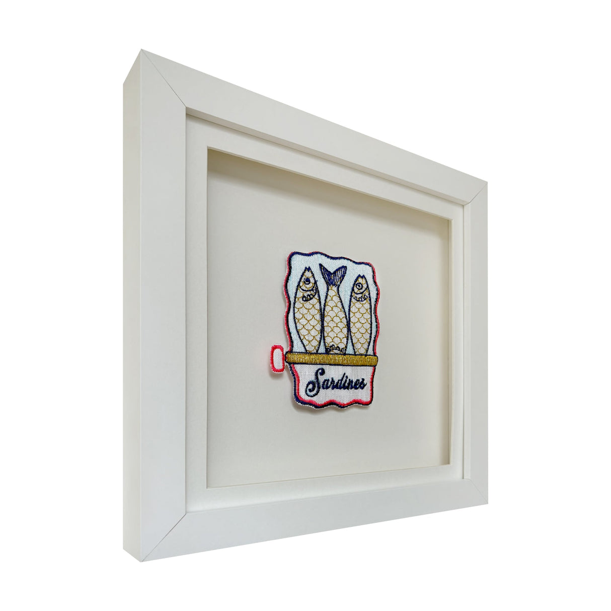 Sardines Embroidered Artwork