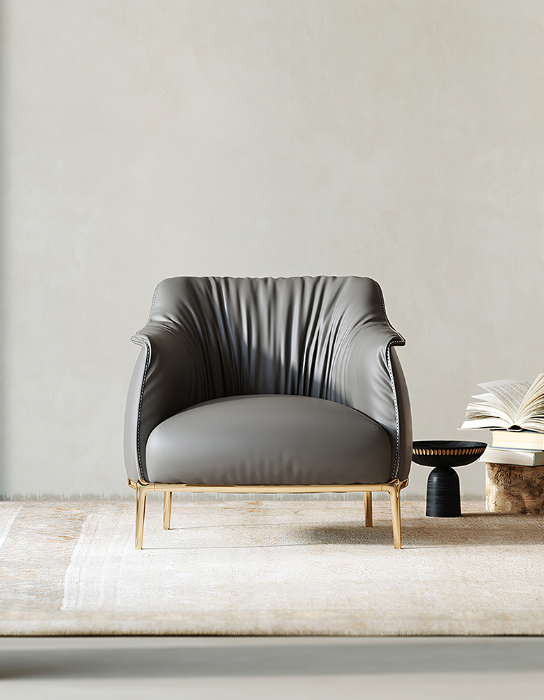 Abelard Armchair, Leather