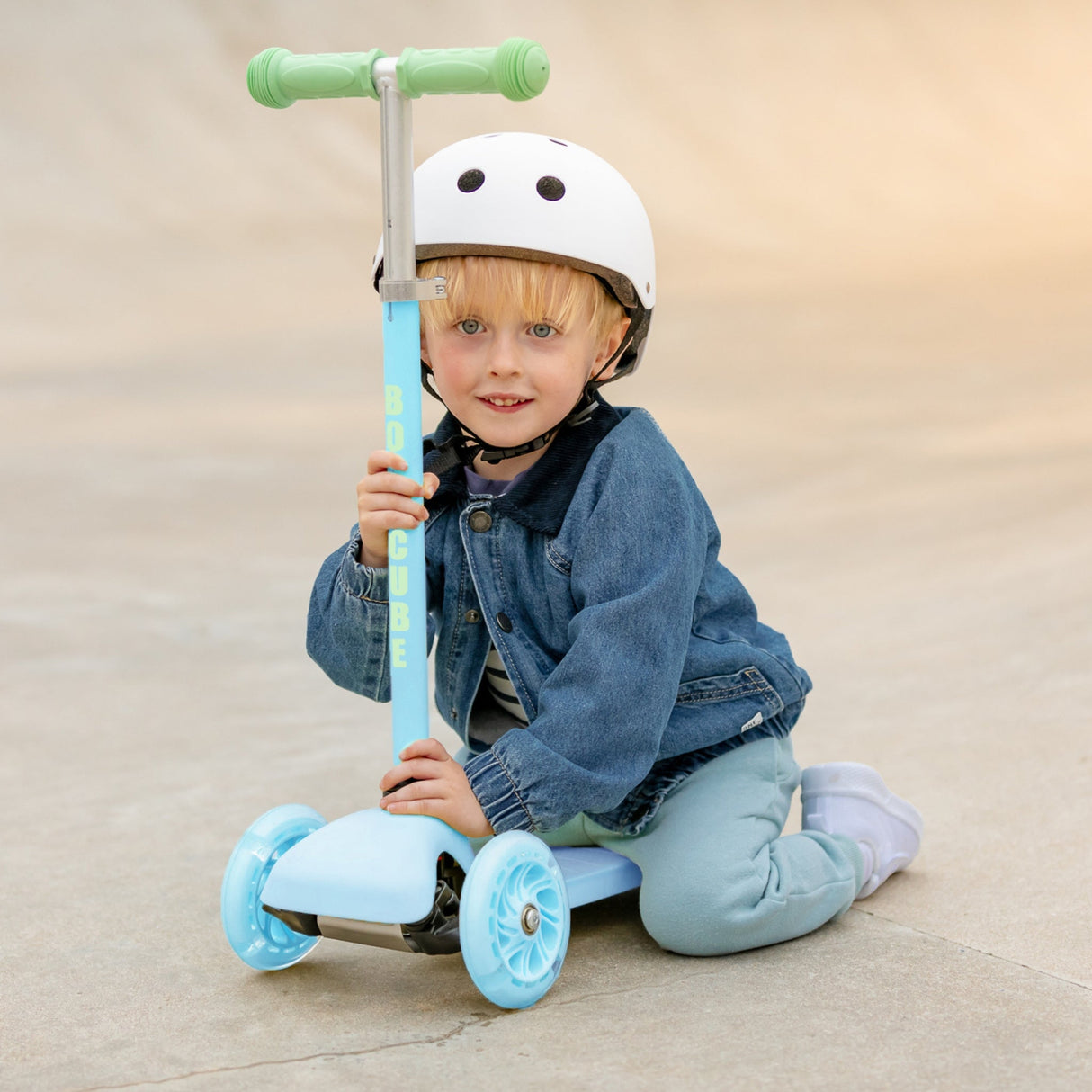 Blue & Green - Teeny 3 Wheel Scooter