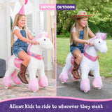 Ride-on Plush Unicorn Age 4-8 Pink（UK&EU in Stock）