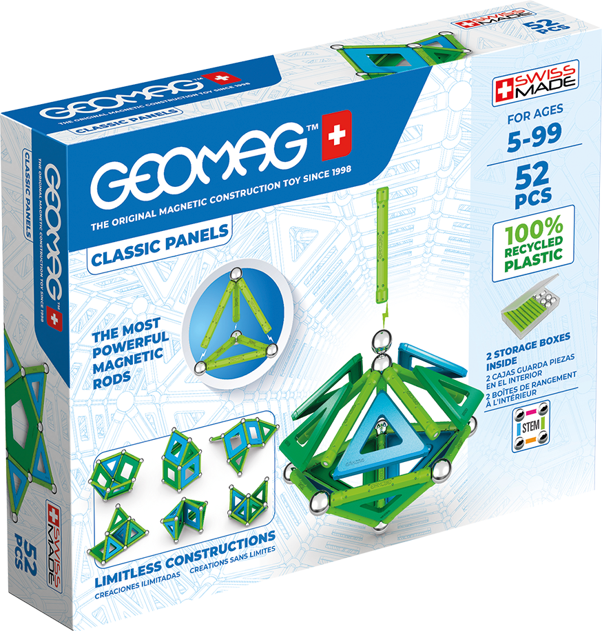 Geomag Classic Panels Recycled 52 Pieces Set
