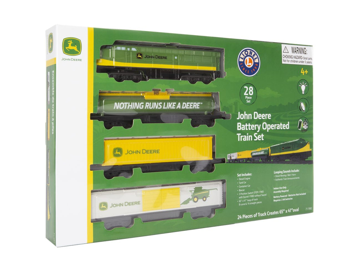 Lionel John Deere Ready-to-Play Train Set (Battery-Operated)