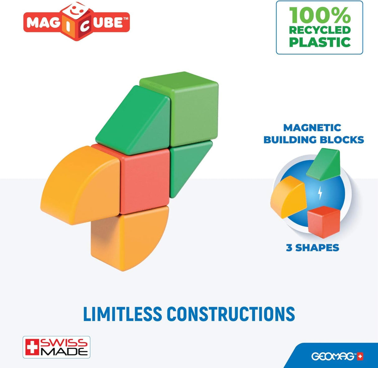 Geomag Magicube Recycled Starter Set 6 Pieces