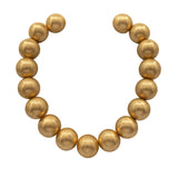 MARYANNE WORN GOLD BALL NECKLACE