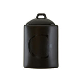 Black Text Coffee Jar