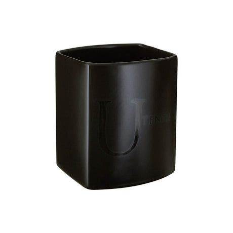 Black Text Utensil Holder