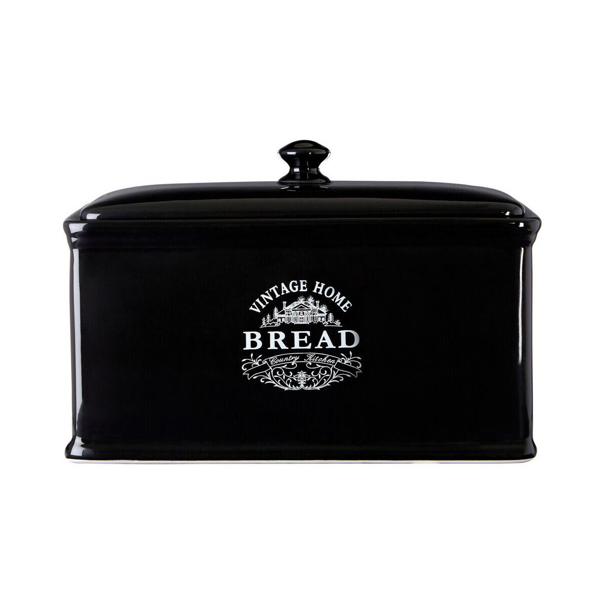 Vintage Home Black Bread Crock