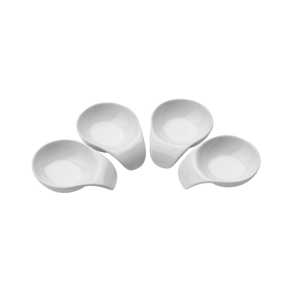 Set Of Four White Porcelain Serving Dishes