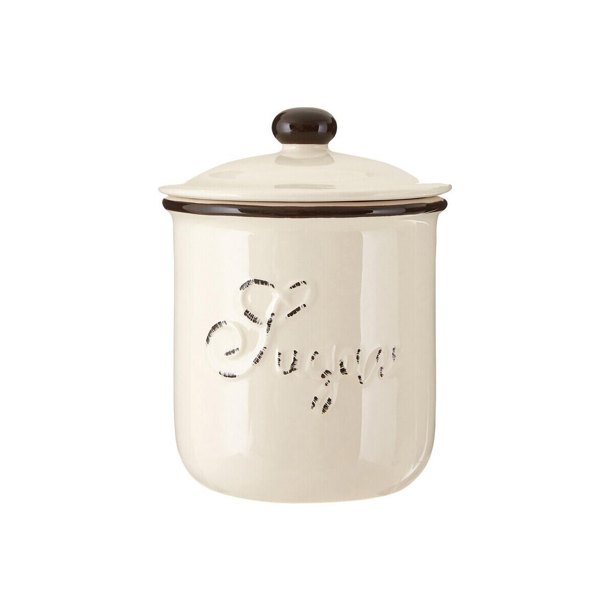 Chiltern Brown Rim Small Sugar Canister