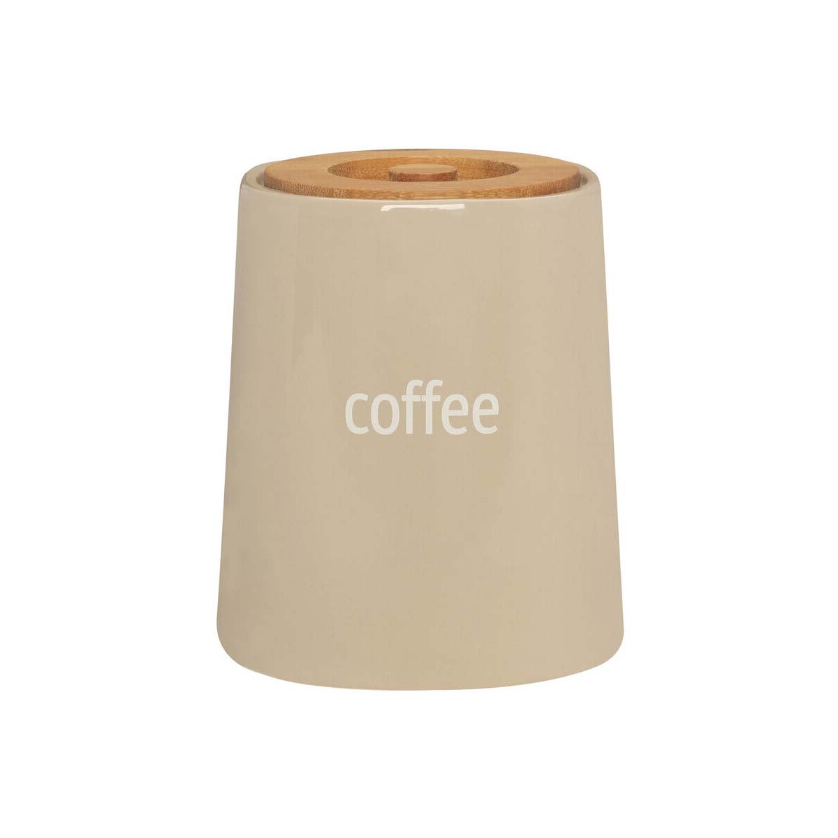 Fletcher Beige Ceramic Coffee Canister