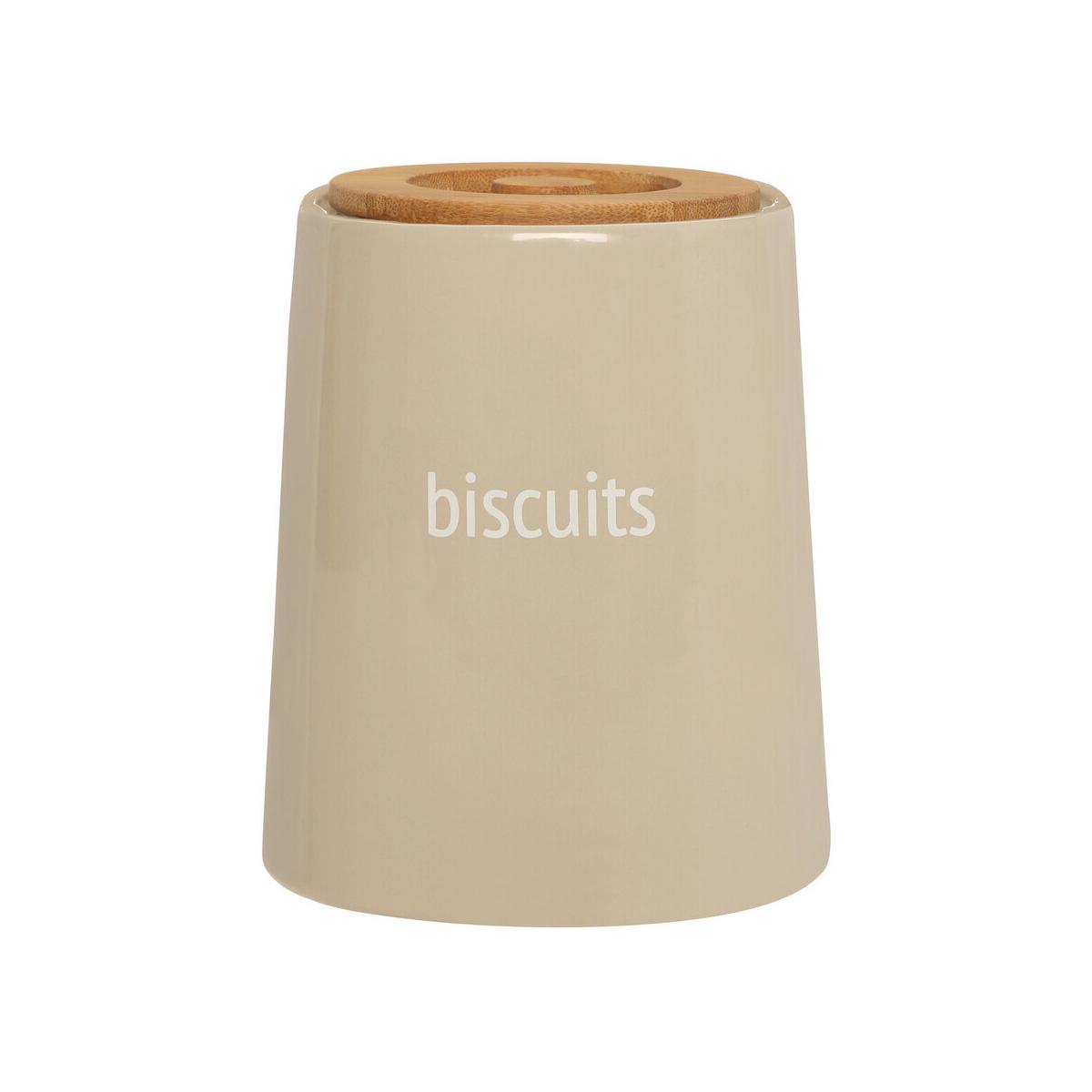 Fletcher Beige Ceramic Biscuit Canister