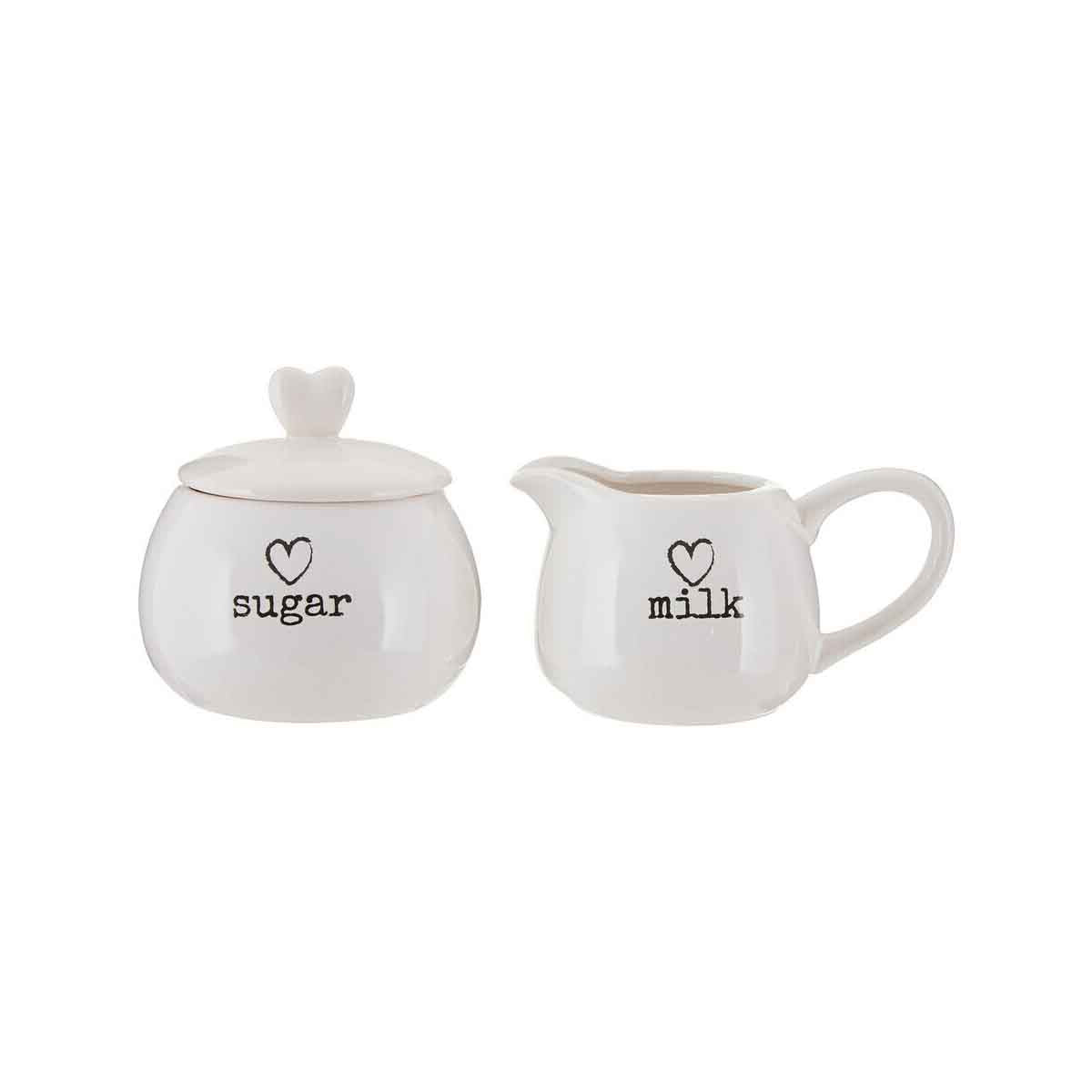 Charm Milk And Sugar Set White