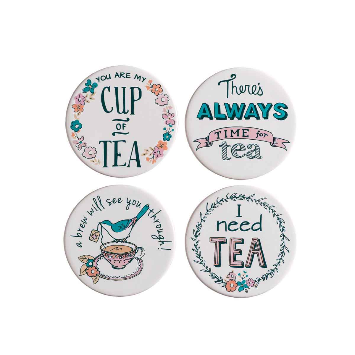 Pretty Things Set Of Four Coasters