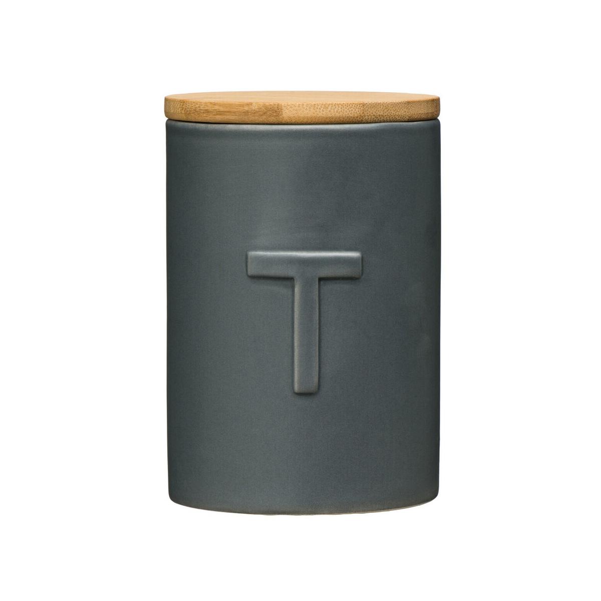 Fenwick Dark Grey Tea Canister