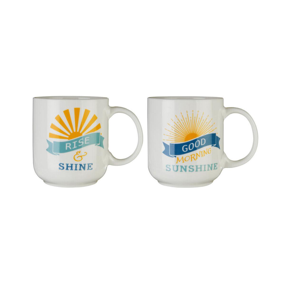 Set Of Two Sunshine Mugs