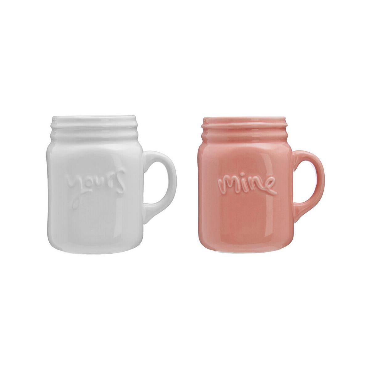 Set Of Two Pretty Things Mine And Yours Mugs