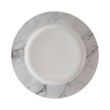 Avie 16pc White And Grey Marble Effect Dinner Set