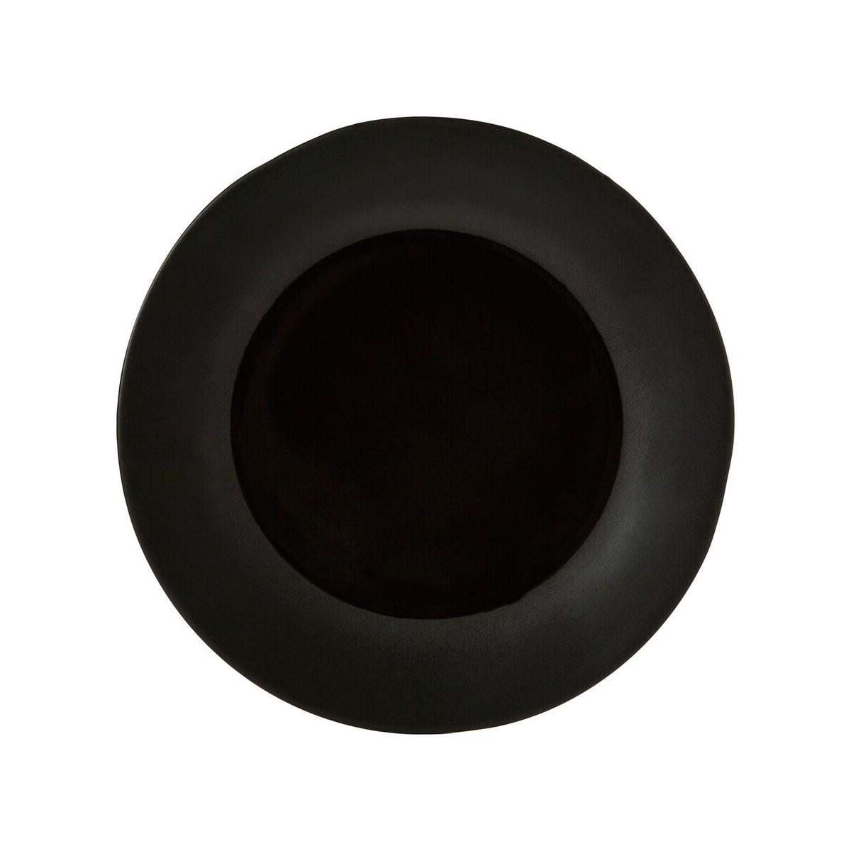 Hygge Black Stoneware Dinner Plate