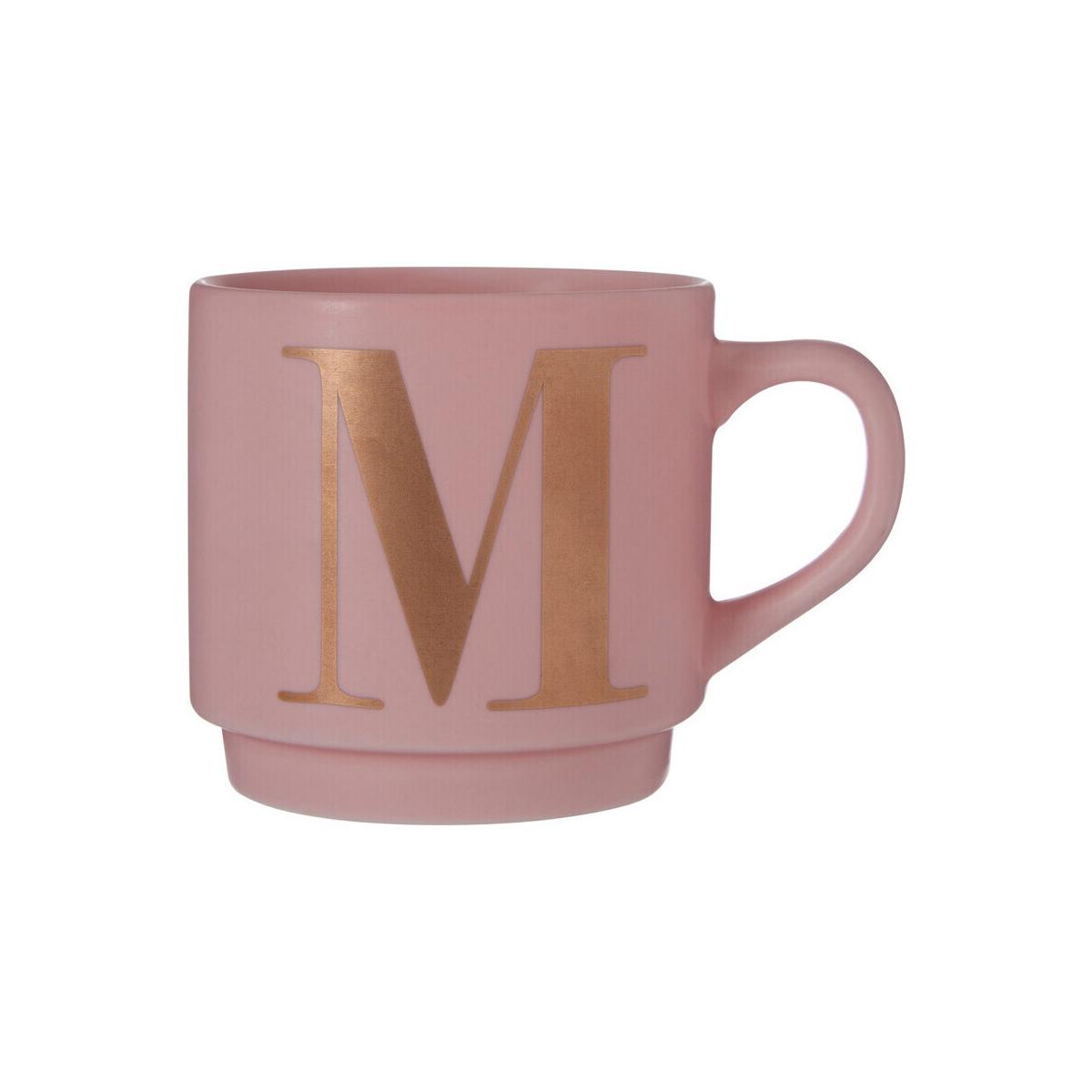 Signet Pink Monogram Mug, M