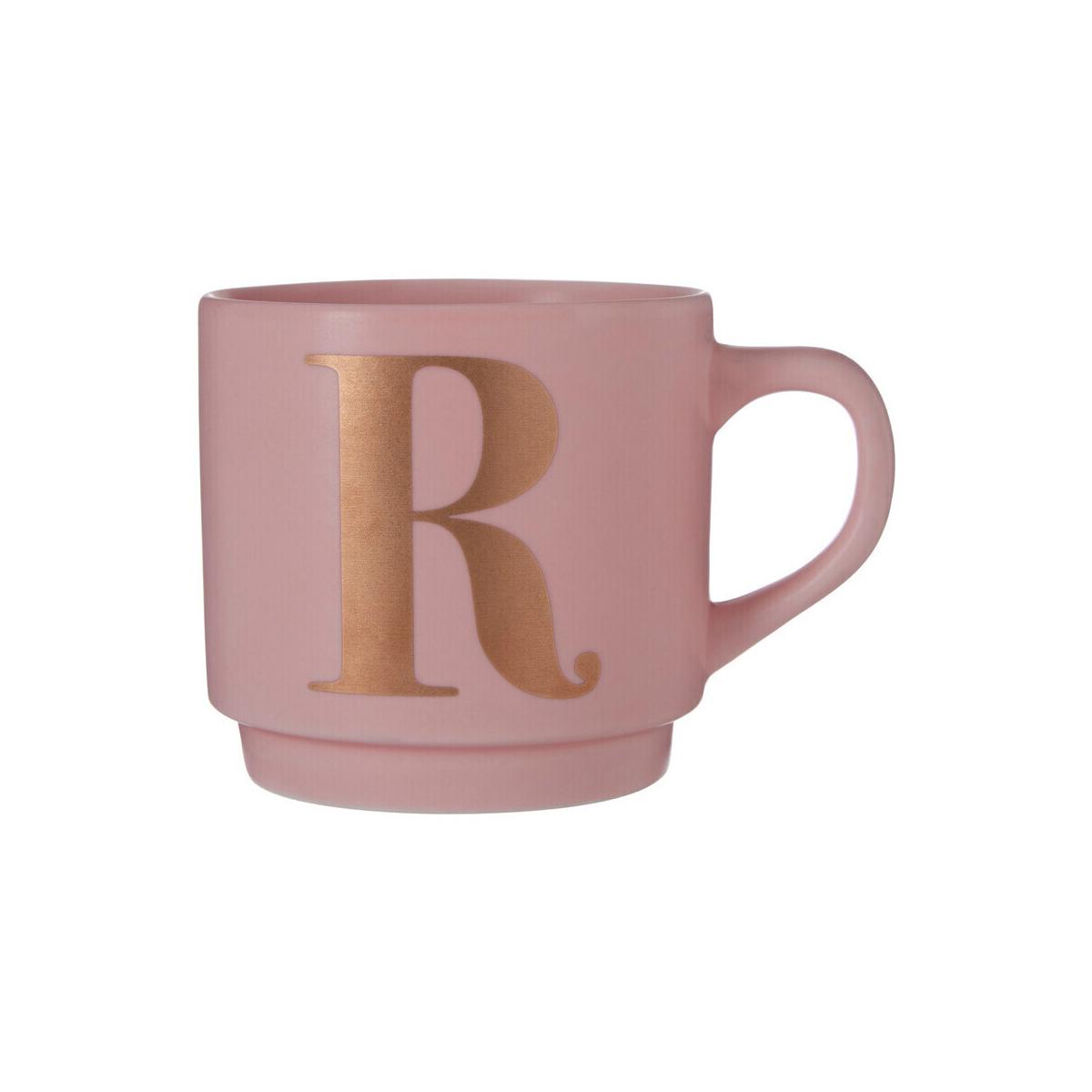 Signet Pink Monogram Mug, R