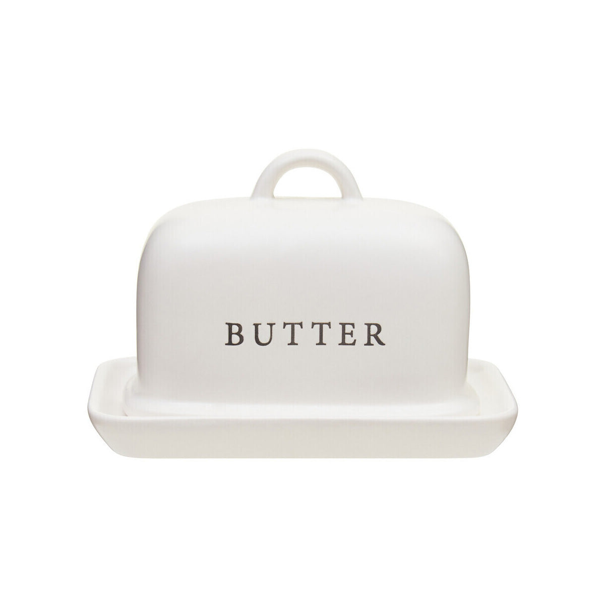 Farmhouse Cream Butter Dish