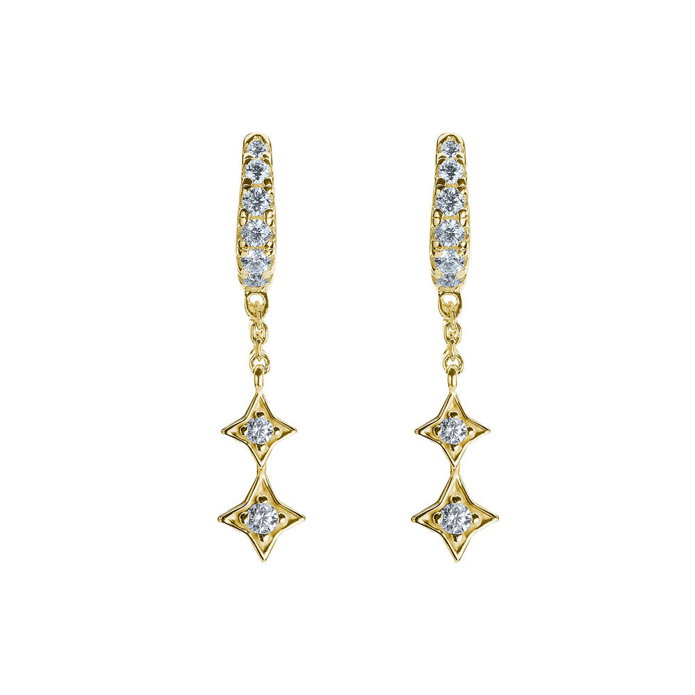 Illuminess™ Mini Gold Vermeil Shooting Star Huggies