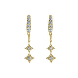 Illuminess™ Mini Gold Vermeil Shooting Star Huggies